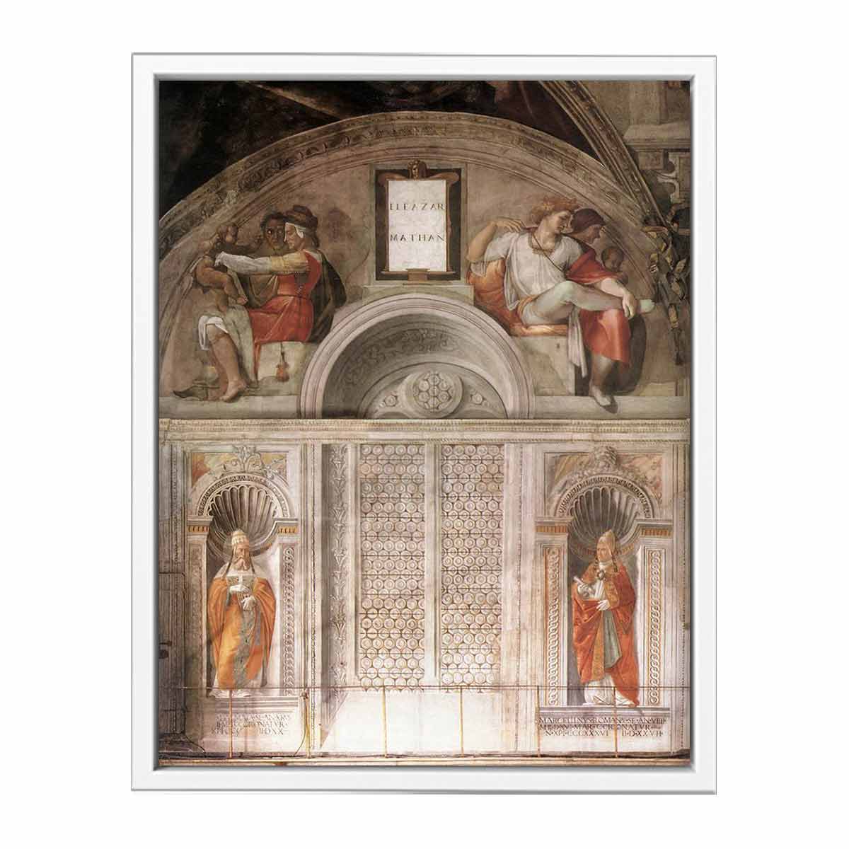 Lunette and Popes By Michelangelo Buonarroti