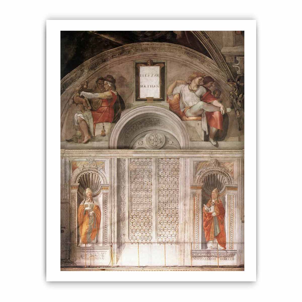 Lunette and Popes By Michelangelo Buonarroti
