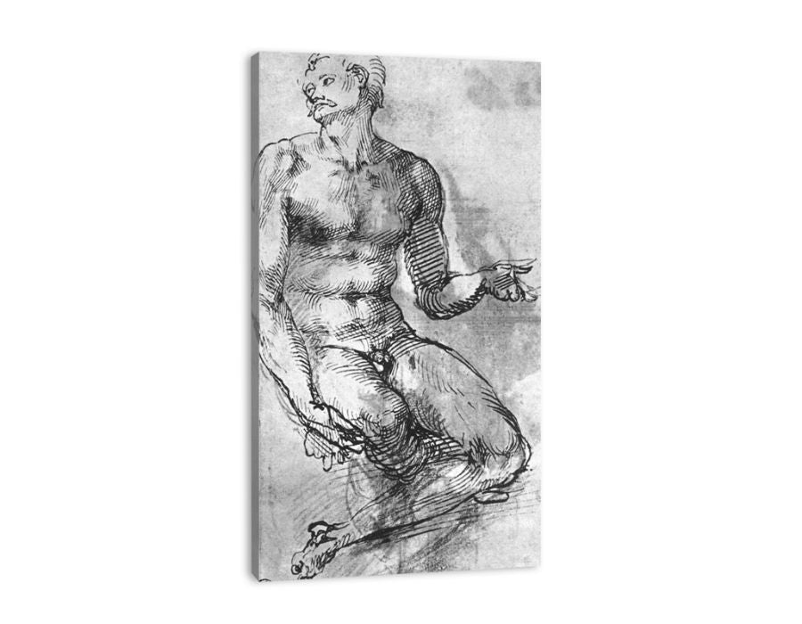 Nude Man from the Front By Michelangelo Buonarroti