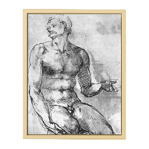 Nude Man from the Front By Michelangelo Buonarroti