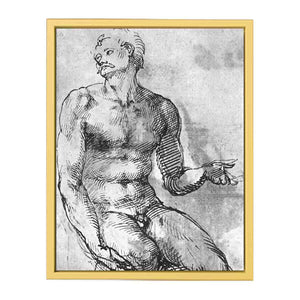Nude Man from the Front By Michelangelo Buonarroti