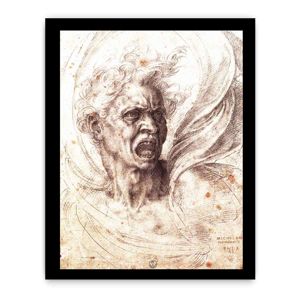 The Damned Soul By Michelangelo Buonarroti
