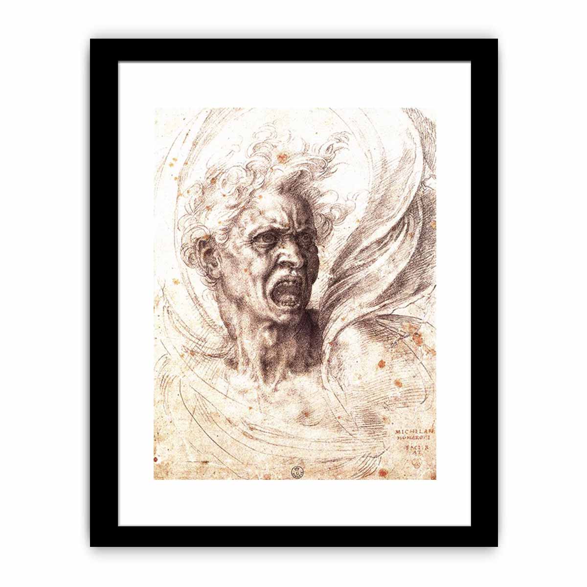 The Damned Soul By Michelangelo Buonarroti