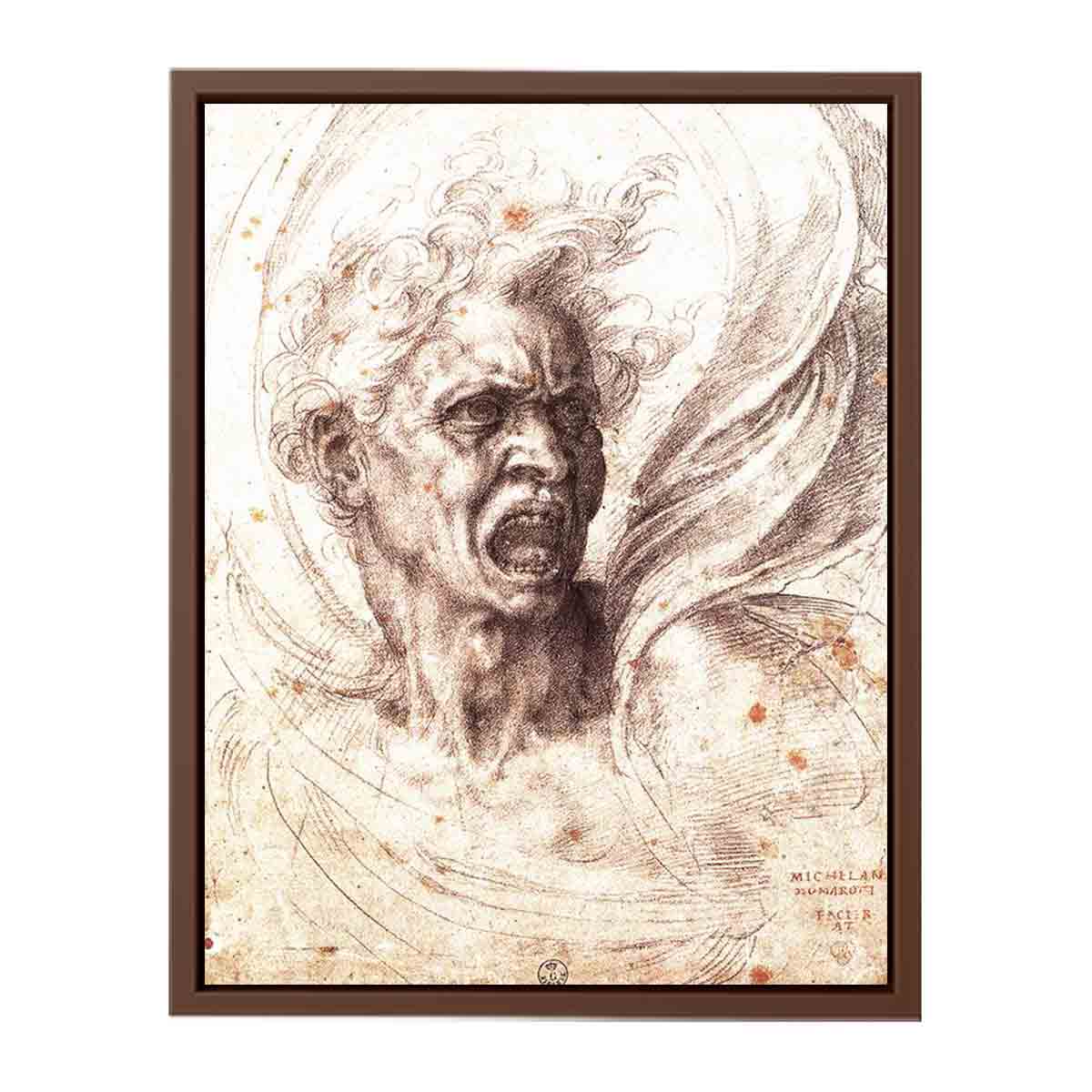 The Damned Soul By Michelangelo Buonarroti