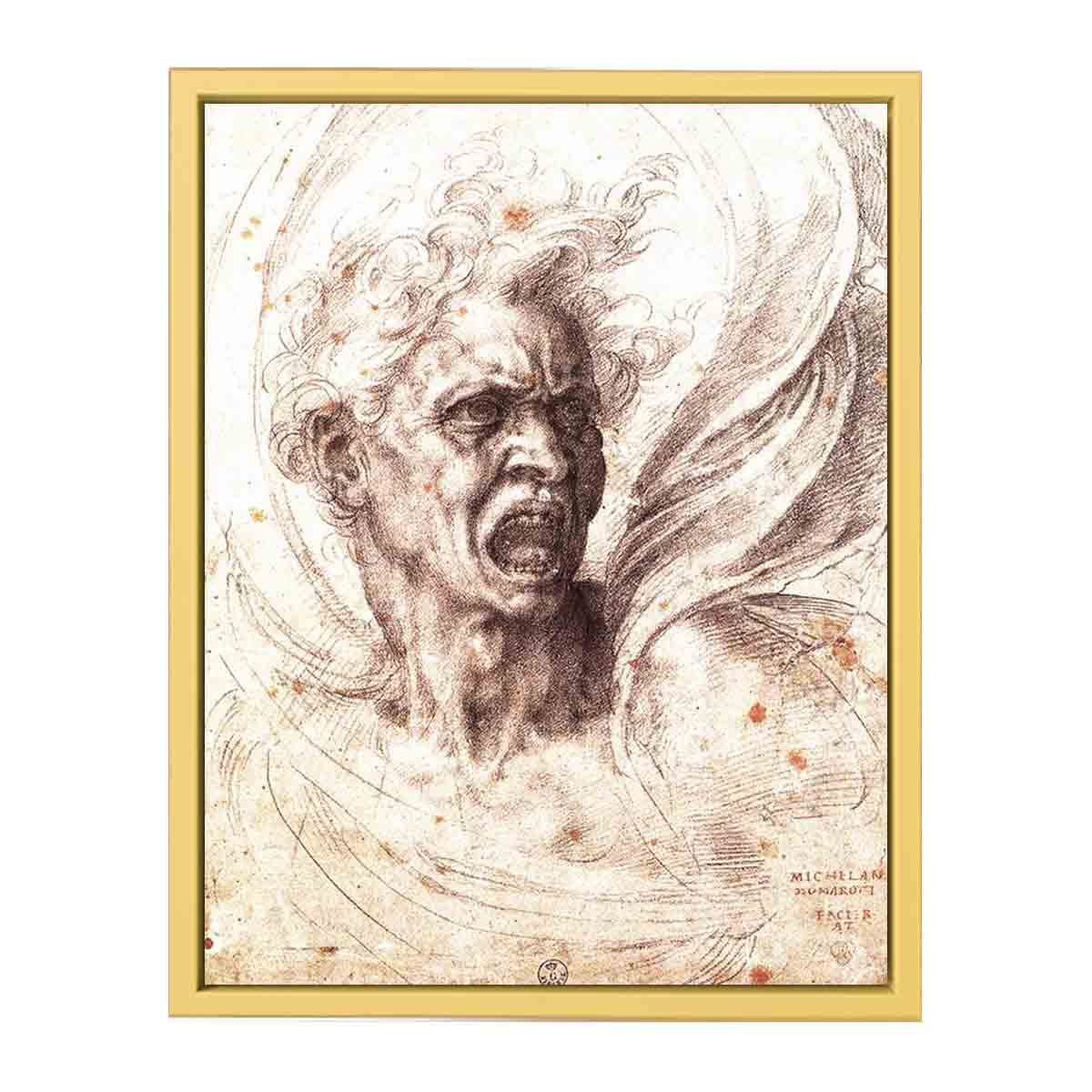 The Damned Soul By Michelangelo Buonarroti