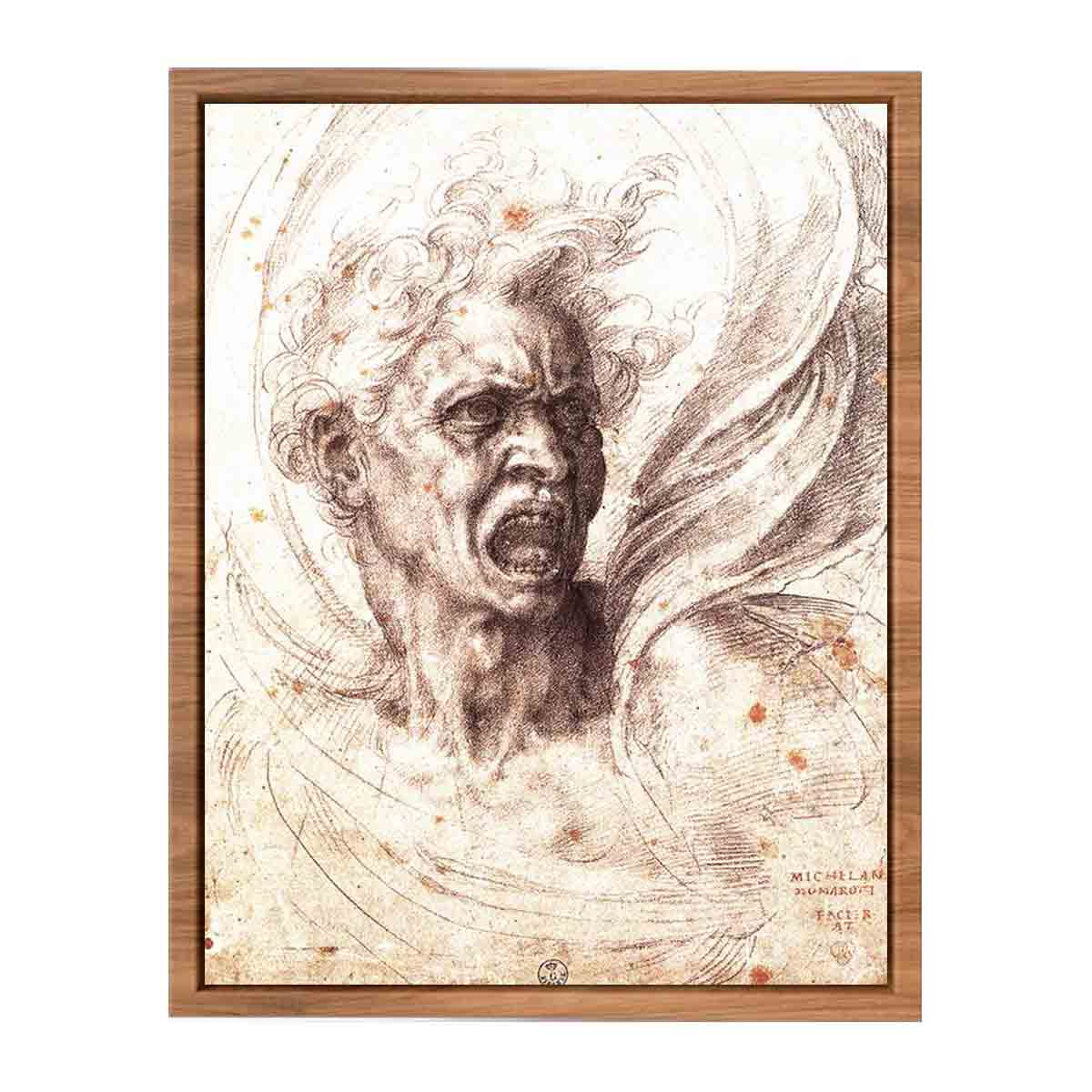 The Damned Soul By Michelangelo Buonarroti