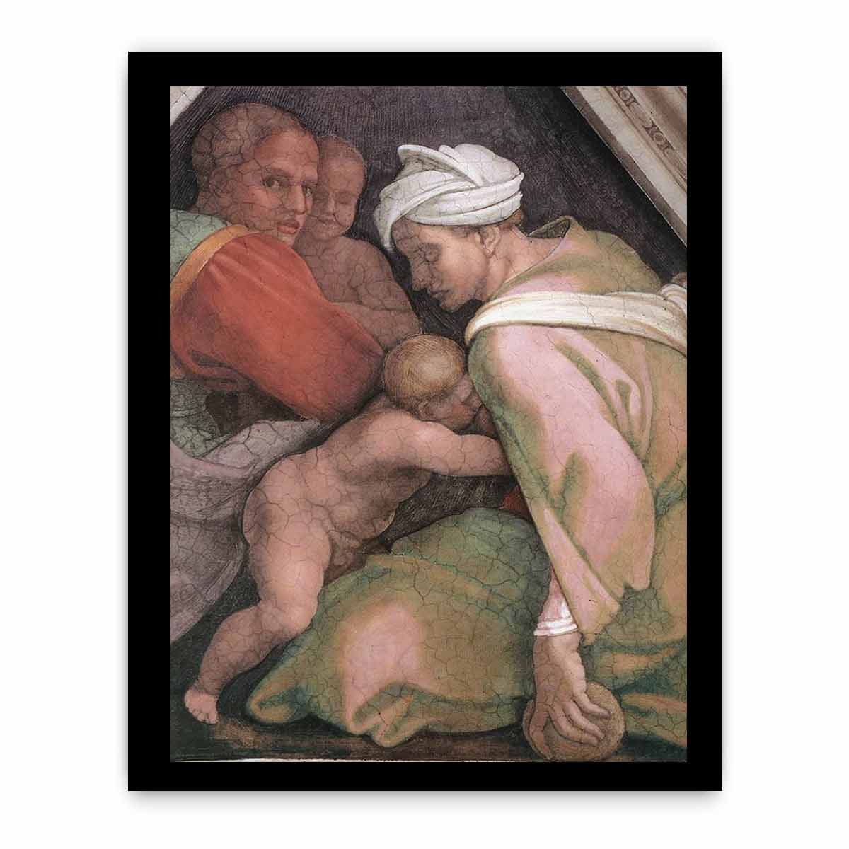 Ancestors of Christ- figures (3) (detail) 1510 By Michelangelo Buonarroti
