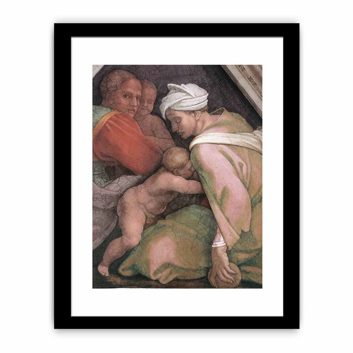 Ancestors of Christ- figures (3) (detail) 1510 By Michelangelo Buonarroti