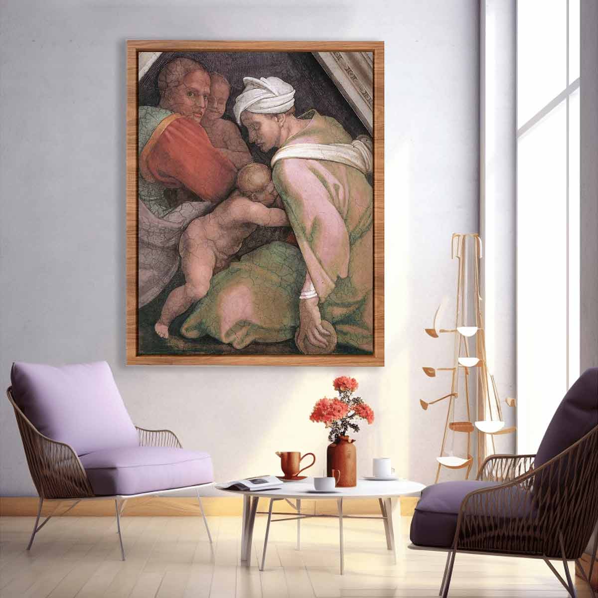Ancestors of Christ- figures (3) (detail) 1510 By Michelangelo Buonarroti