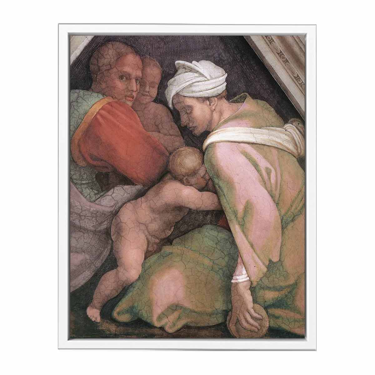 Ancestors of Christ- figures (3) (detail) 1510 By Michelangelo Buonarroti