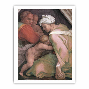 Ancestors of Christ- figures (3) (detail) 1510 By Michelangelo Buonarroti