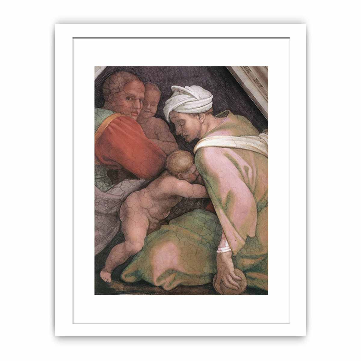 Ancestors of Christ- figures (3) (detail) 1510 By Michelangelo Buonarroti
