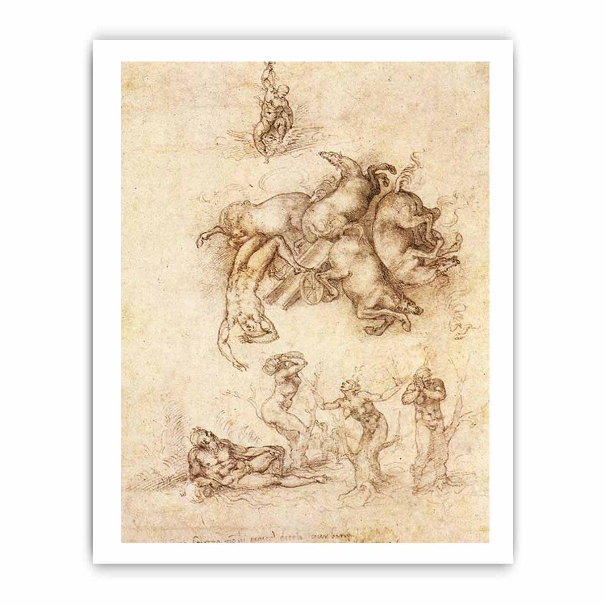 The Fall of Phaeton By Michelangelo Buonarroti