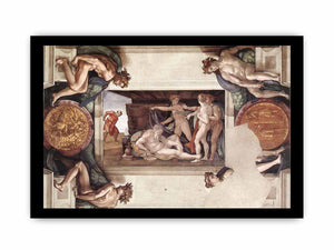 Drunkenness of Noah (with ignudi and medallions) By Michelangelo Buonarroti