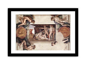 Drunkenness of Noah (with ignudi and medallions) By Michelangelo Buonarroti