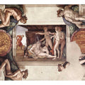 Drunkenness of Noah (with ignudi and medallions) 1509