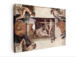 Drunkenness of Noah (with ignudi and medallions) By Michelangelo Buonarroti
