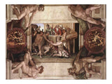 Sacrifice of Noah (with ignudi and medallions) By Michelangelo Buonarroti artwork preview