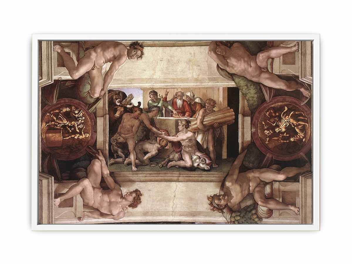Sacrifice of Noah (with ignudi and medallions) By Michelangelo Buonarroti
