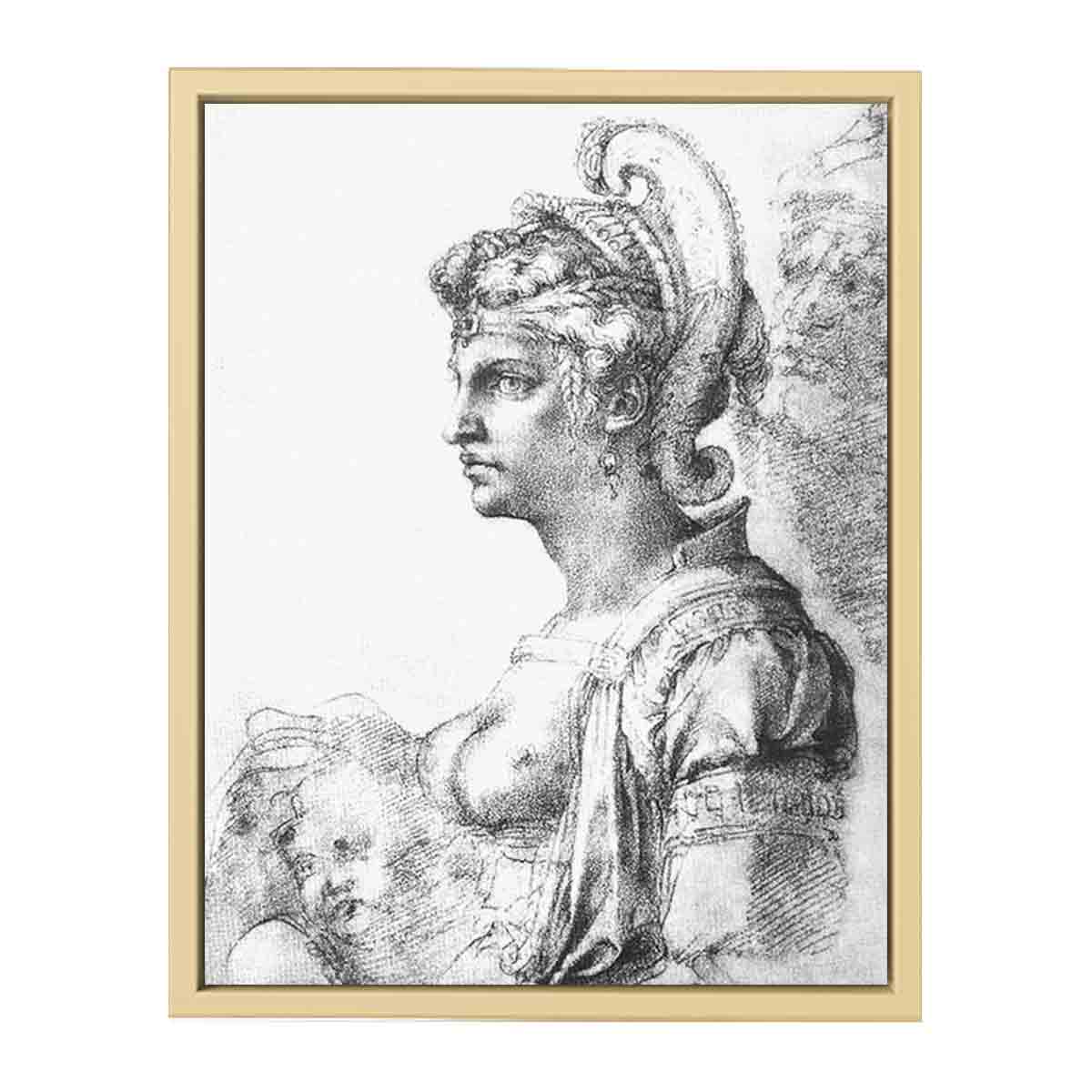 Allegorical figure By Michelangelo Buonarroti