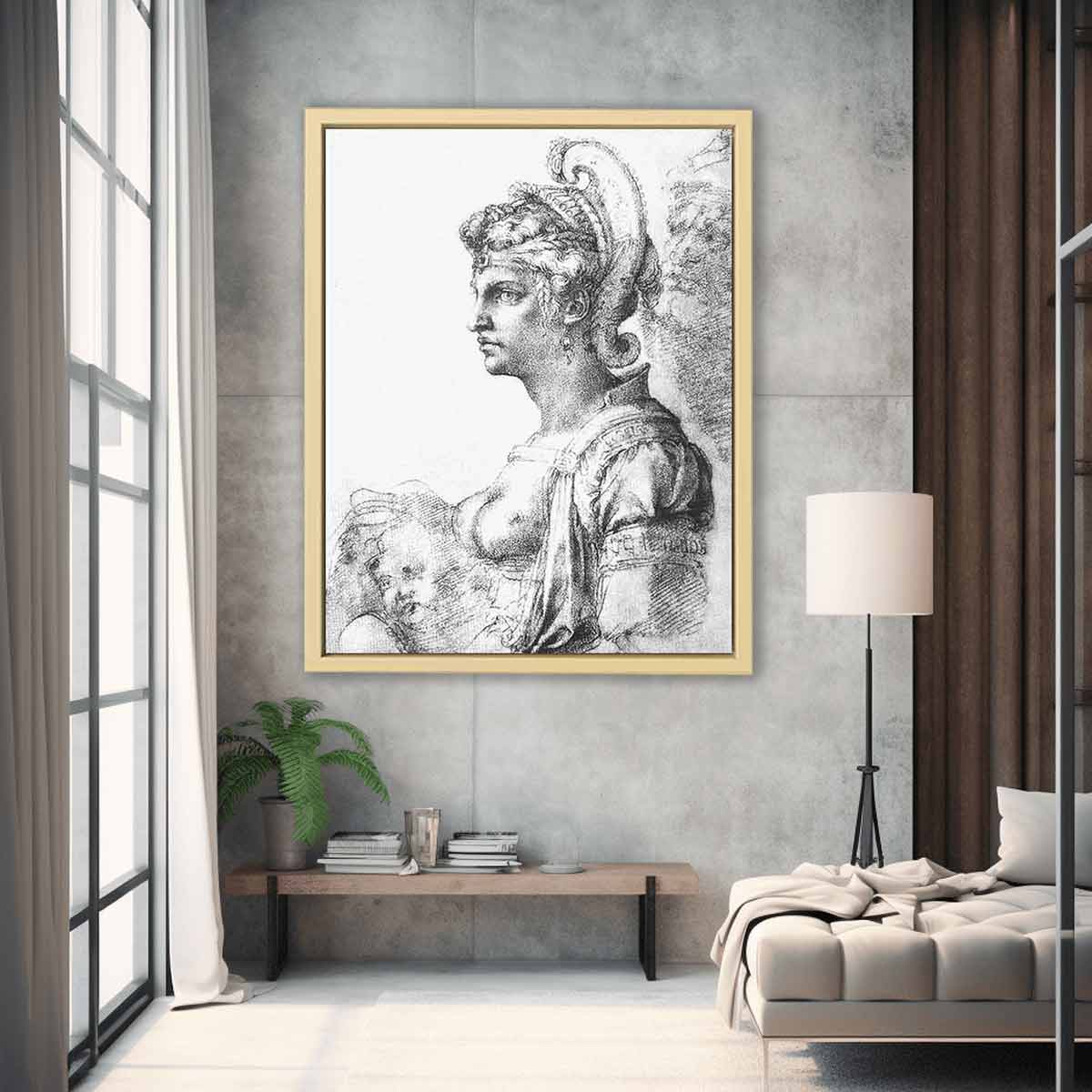Allegorical figure By Michelangelo Buonarroti