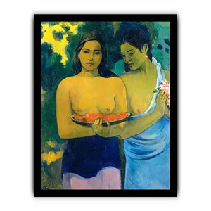 Two Tahitian Women by Paul Gauguin