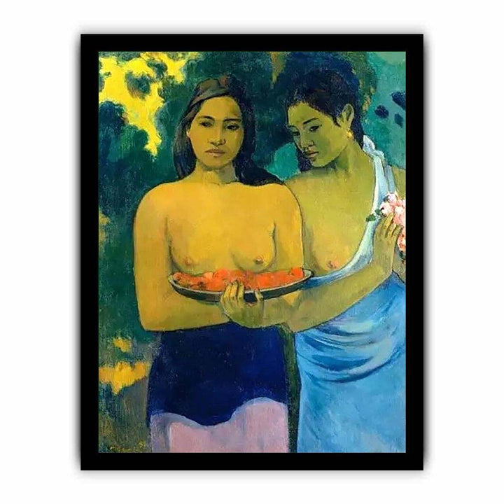 Two Tahitian Women by Paul Gauguin