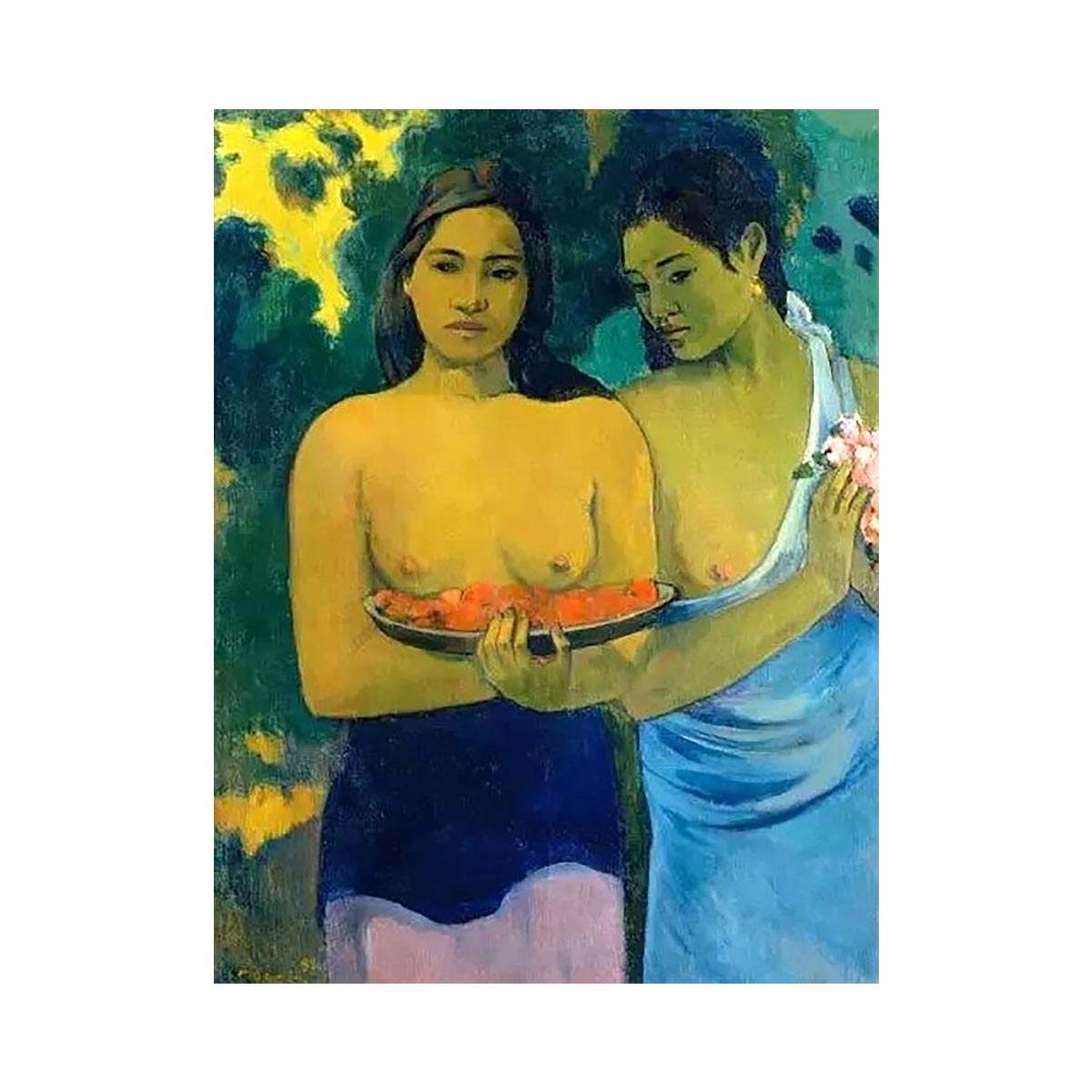 Two Tahitian Women by Paul Gauguin