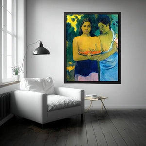Two Tahitian Women by Paul Gauguin