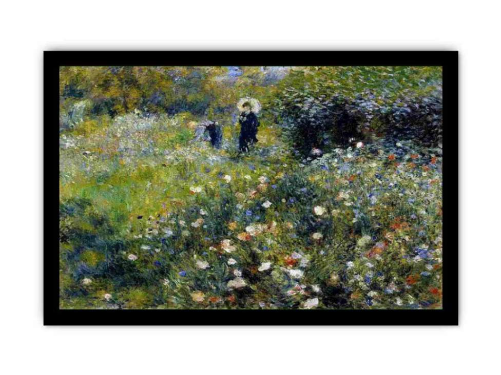 Woman with a Parasol in a Garden