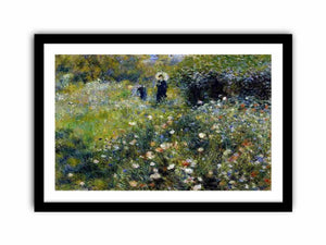 Woman with a Parasol in a Garden