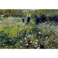 Woman with a Parasol in a Garden