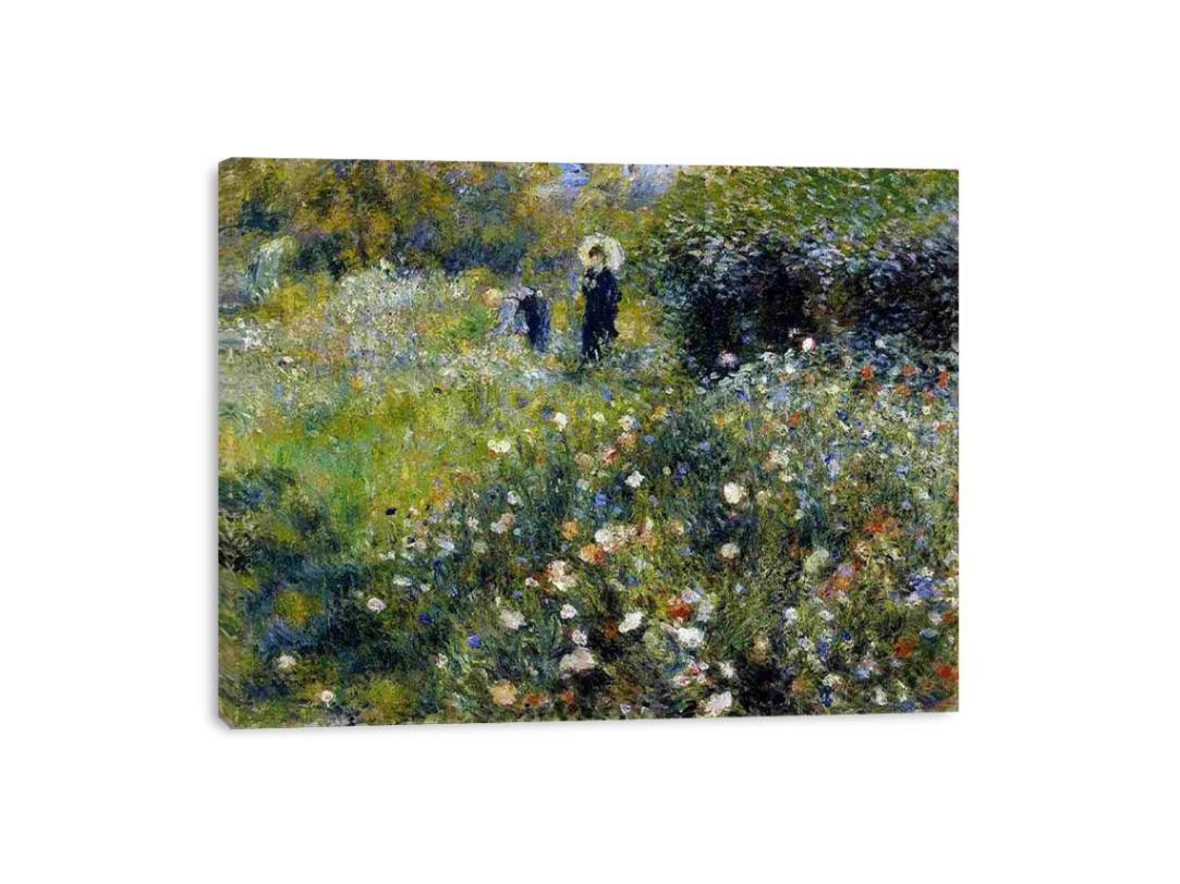 Woman with a Parasol in a Garden