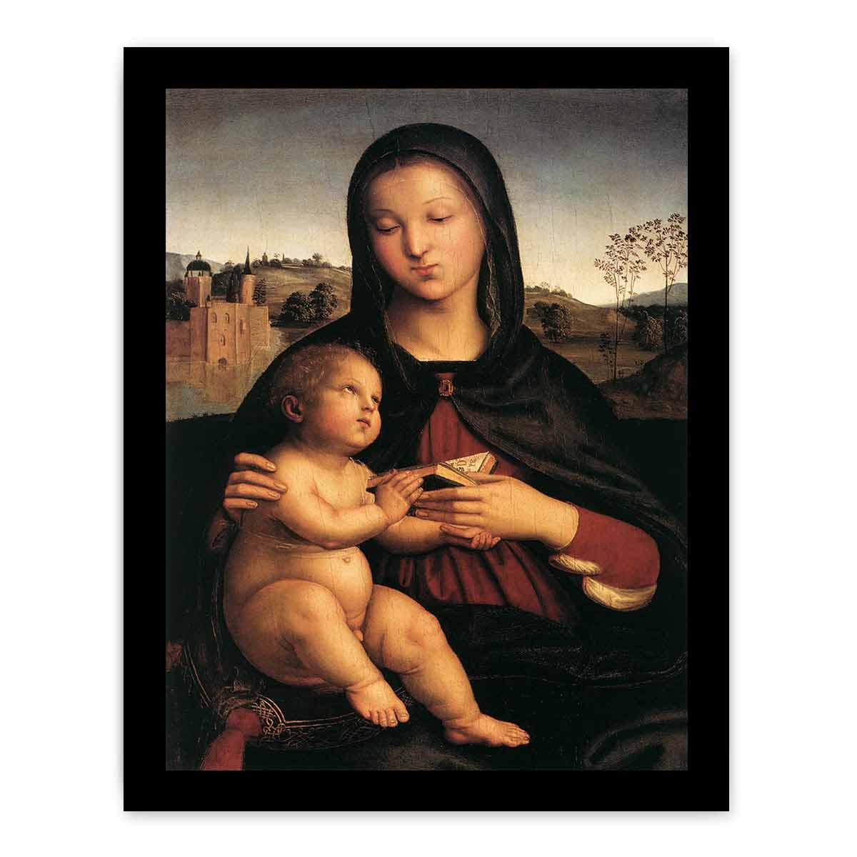 Madonna and Child with the Book By Raphael