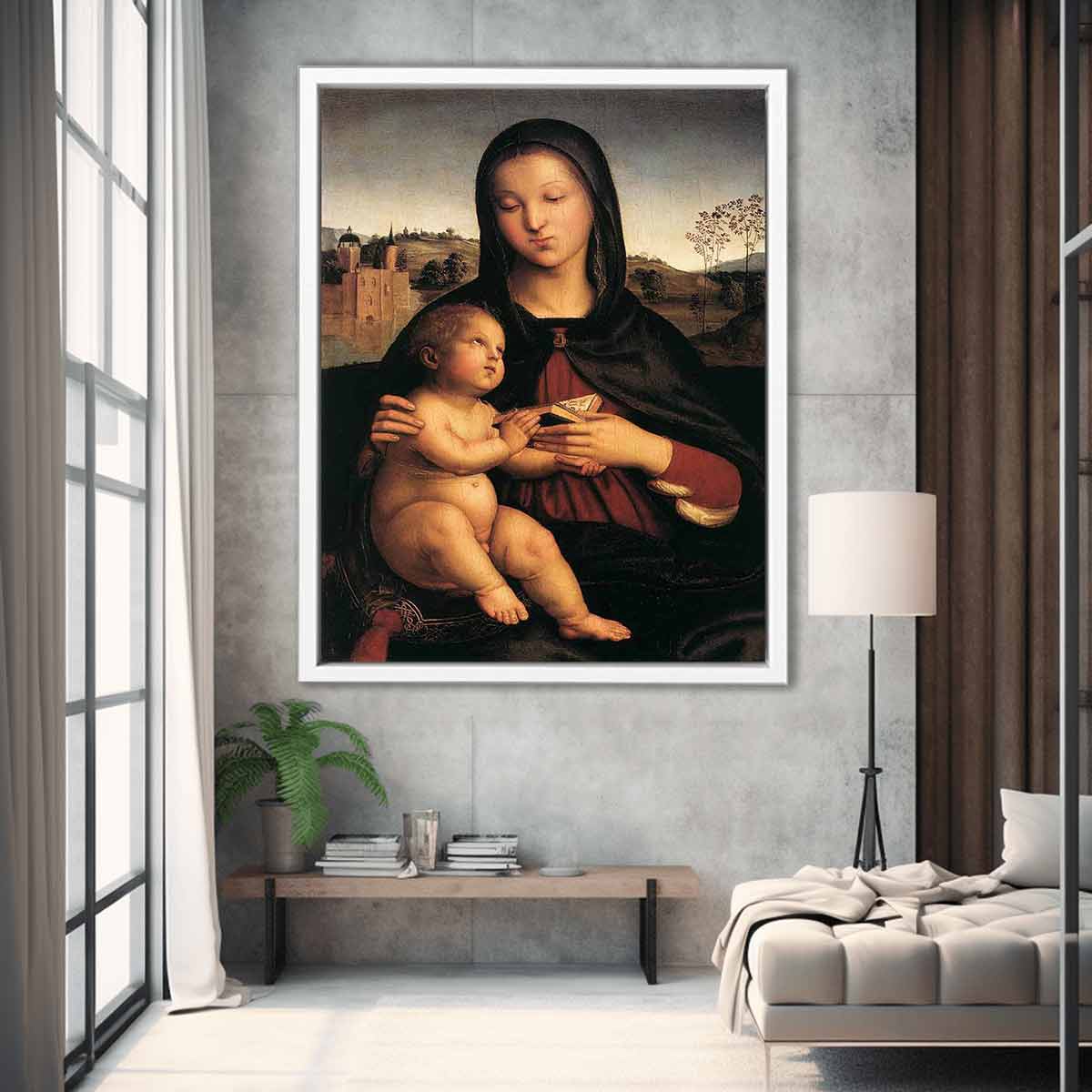 Madonna and Child with the Book By Raphael