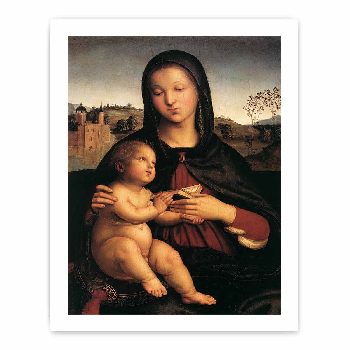 Madonna and Child with the Book By Raphael