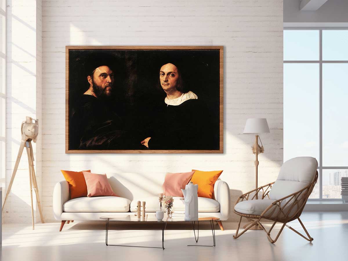 Double Portrait By Raphael