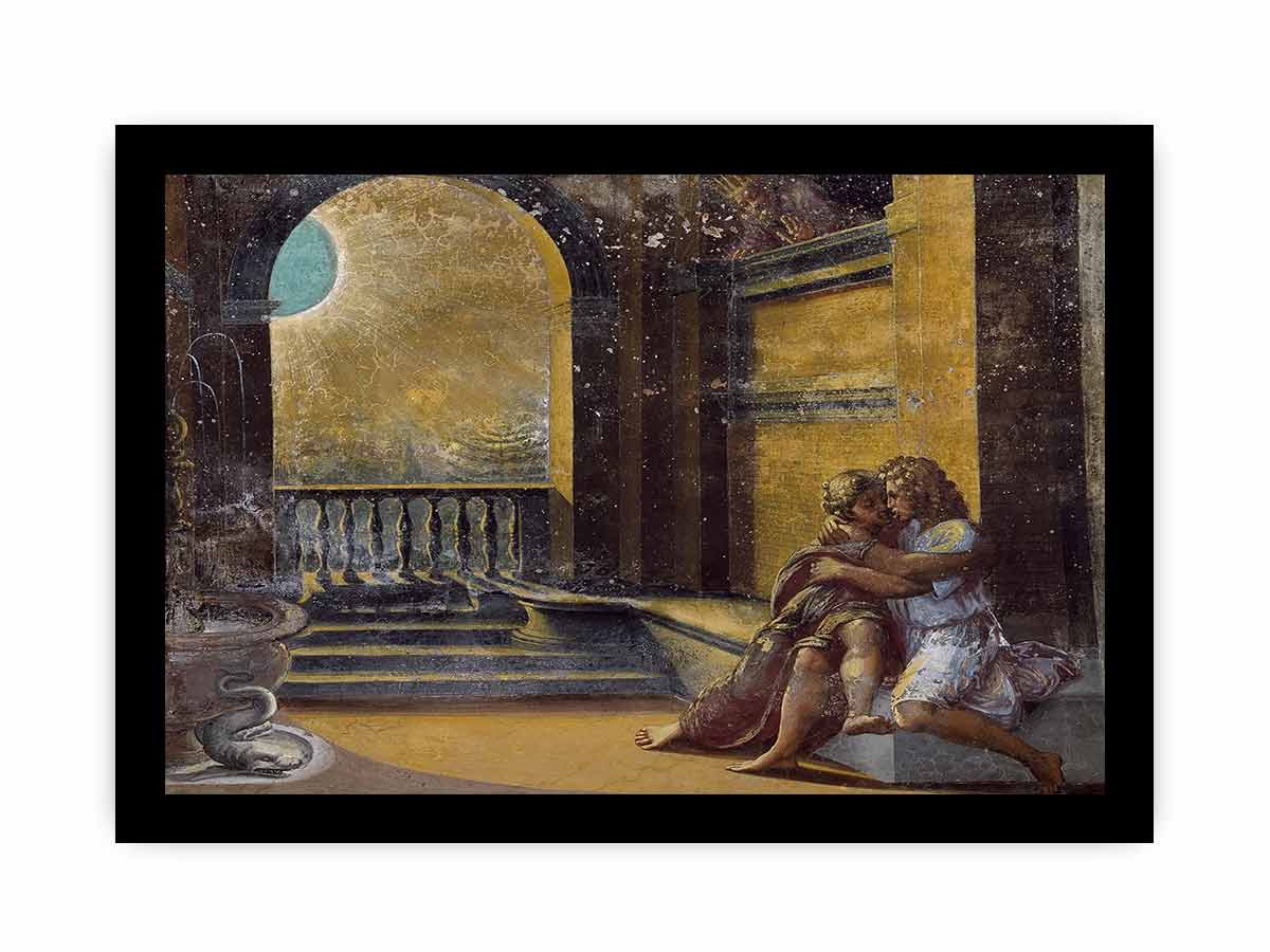 Isaac and Rebecca Spied upon by Abimelech By Raphael