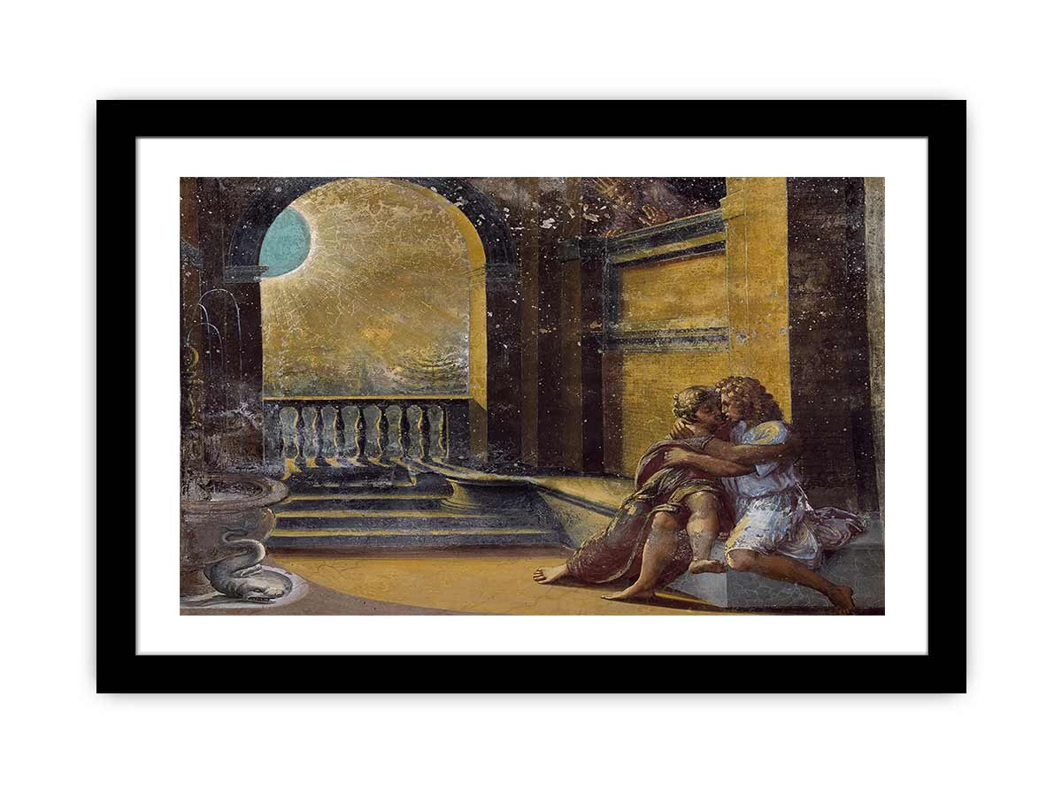 Isaac and Rebecca Spied upon by Abimelech By Raphael