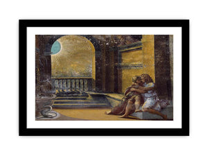 Isaac and Rebecca Spied upon by Abimelech By Raphael