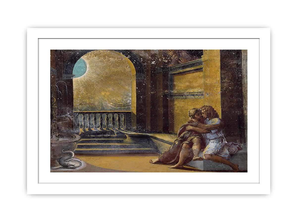 Isaac and Rebecca Spied upon by Abimelech By Raphael