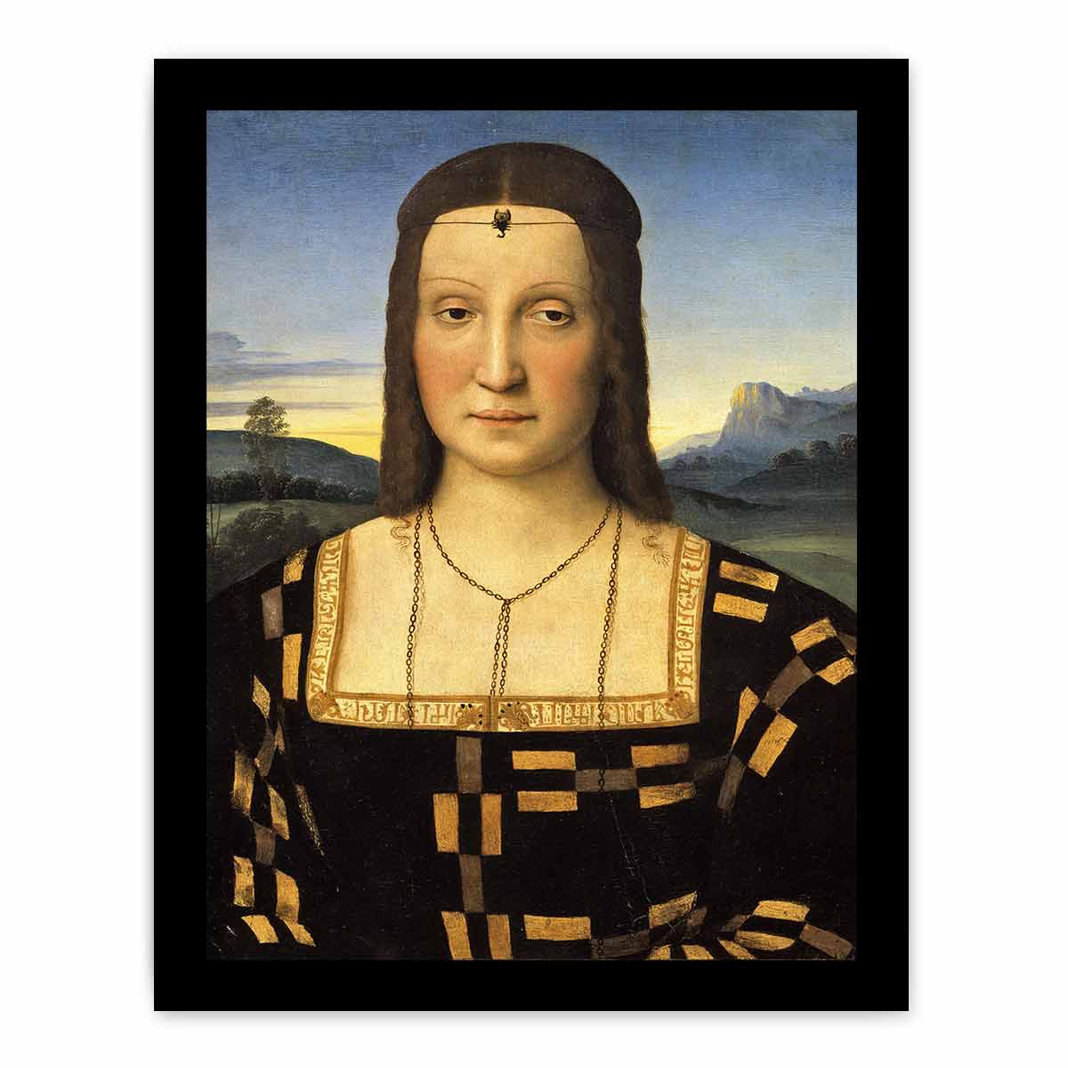 Portrait of Elisabetta Gonzaga By Raphael