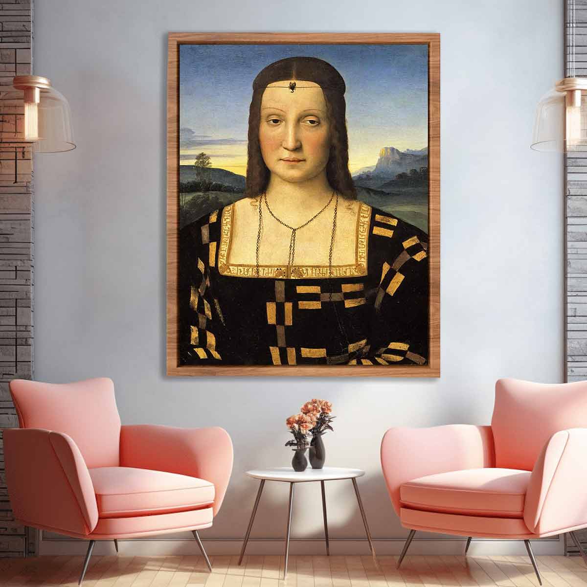 Portrait of Elisabetta Gonzaga By Raphael