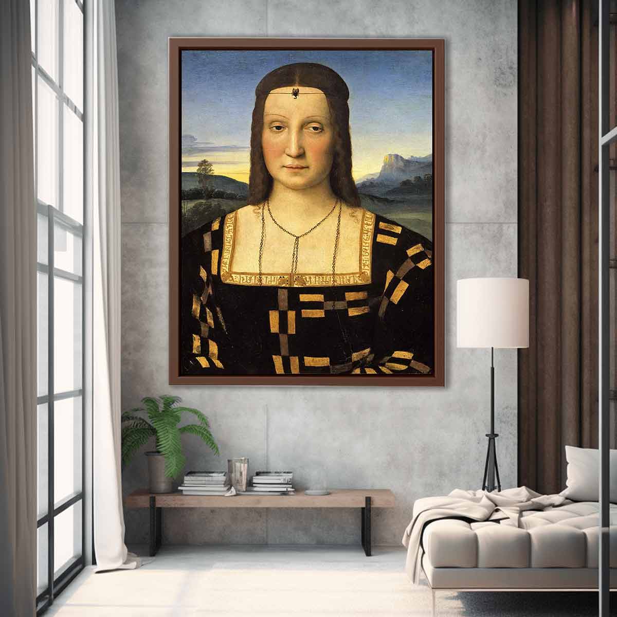 Portrait of Elisabetta Gonzaga By Raphael