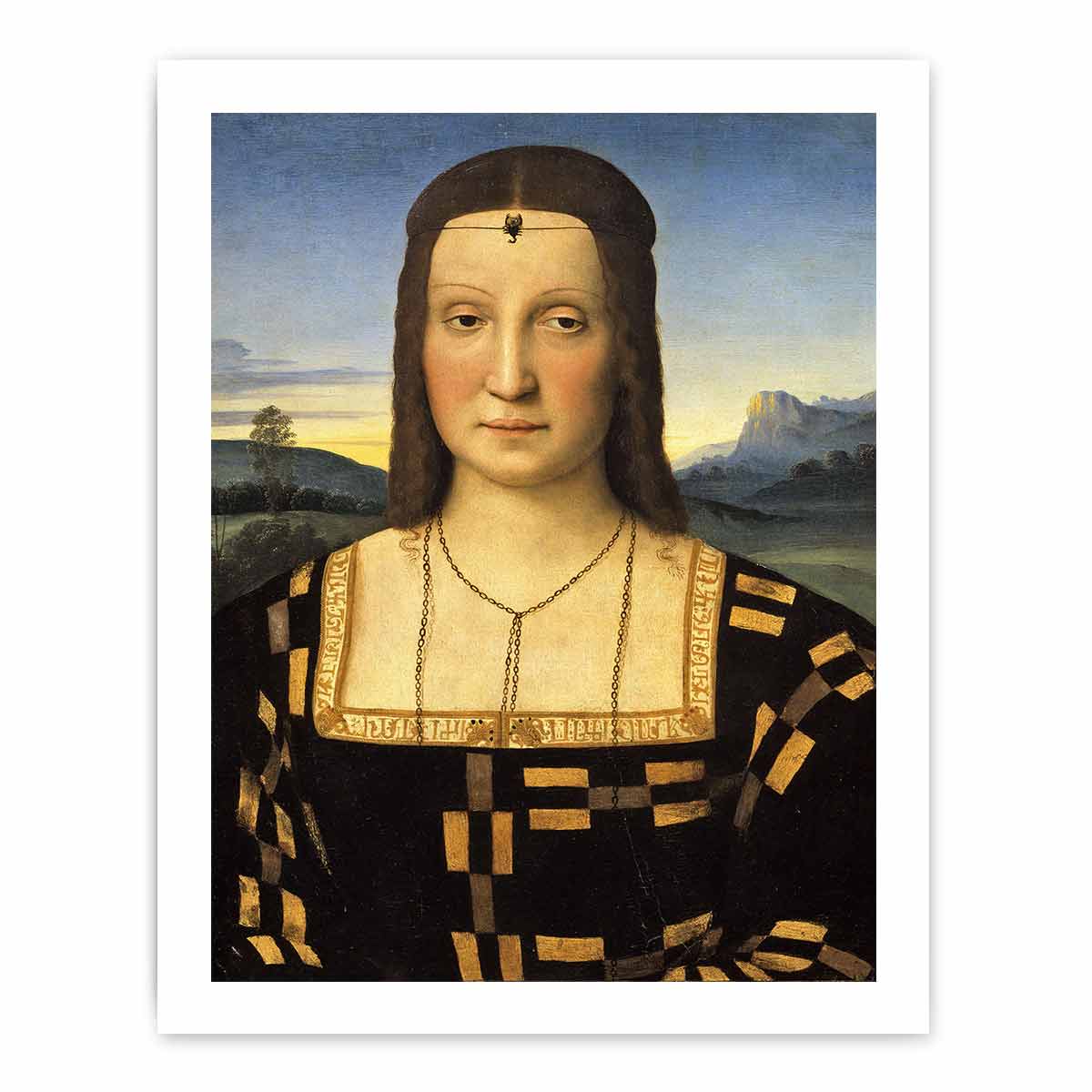 Portrait of Elisabetta Gonzaga By Raphael