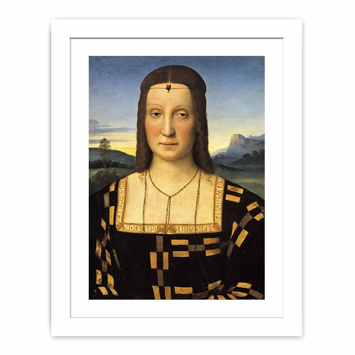 Portrait of Elisabetta Gonzaga By Raphael