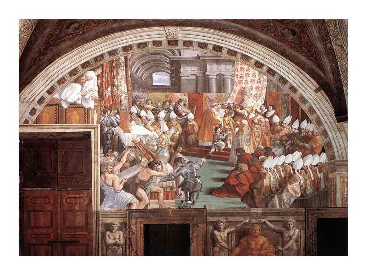 The Coronation of Charlemagne By Raphael
