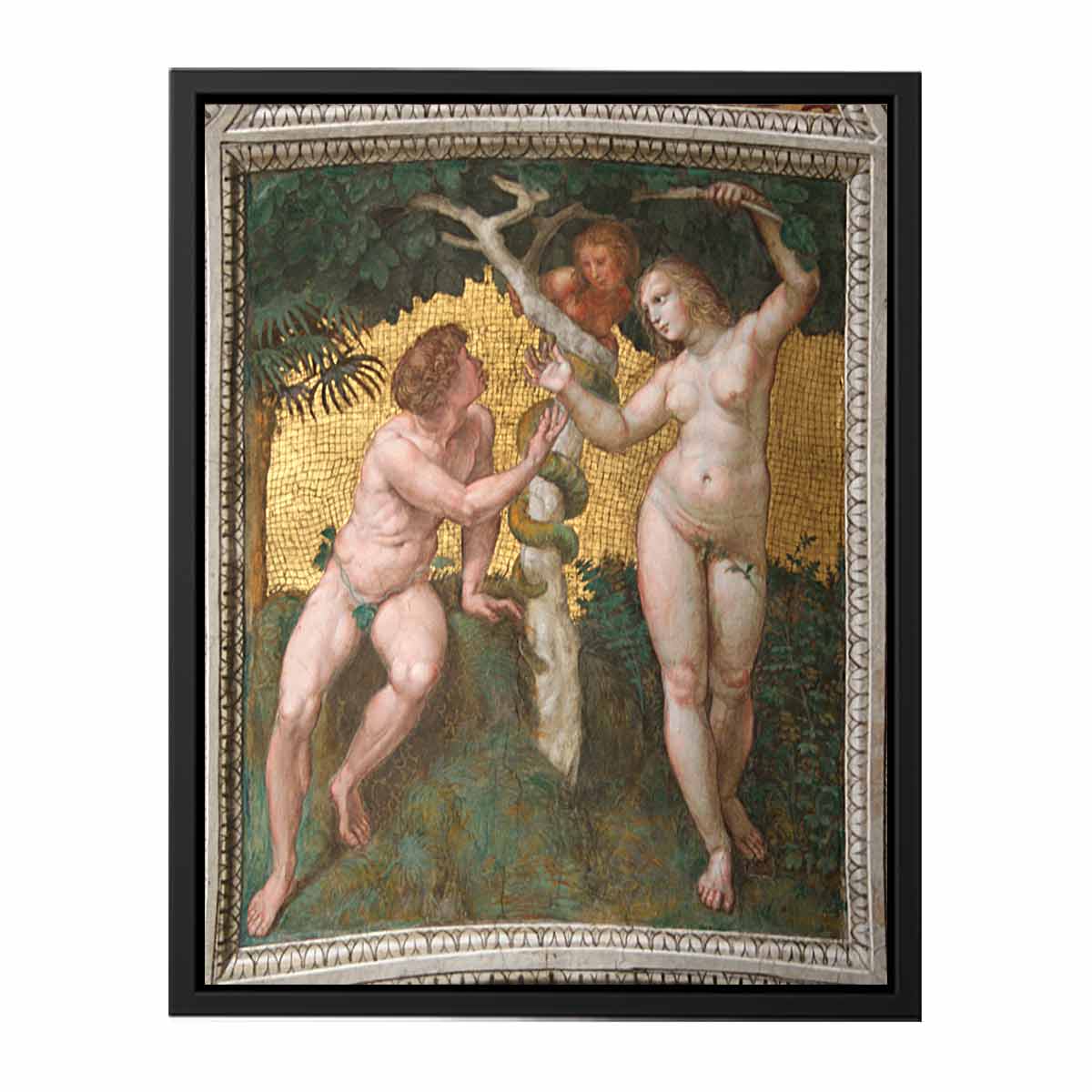 Adam and Eve (ceiling panel) By Raphael