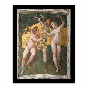 Adam and Eve (ceiling panel) By Raphael