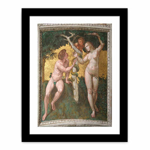 Adam and Eve (ceiling panel) By Raphael
